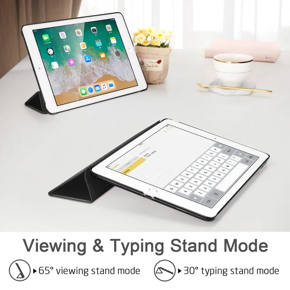 Чехол ESR для iPad 9,7, чехол Yippee, цветной, ультратонкий, светильник, вес из искусственной кожи, чехол на заднюю панель для iPad 6th Gen 9,7"