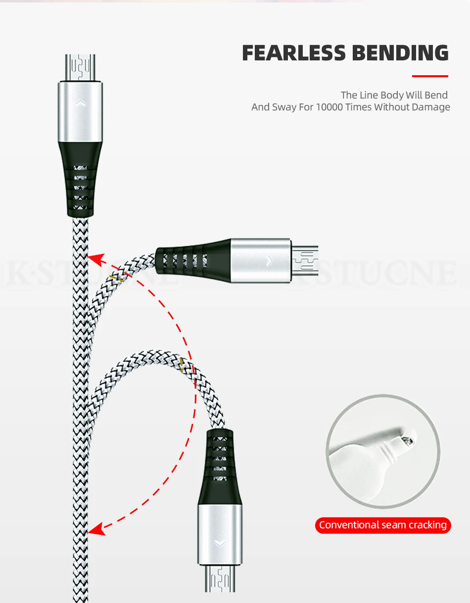 Micro USB кабель 2.4A нейлон Быстрая зарядка USB кабель для передачи данных для samsung S7 Xiaomi LG планшет Android мобильный телефон usb зарядный шнур