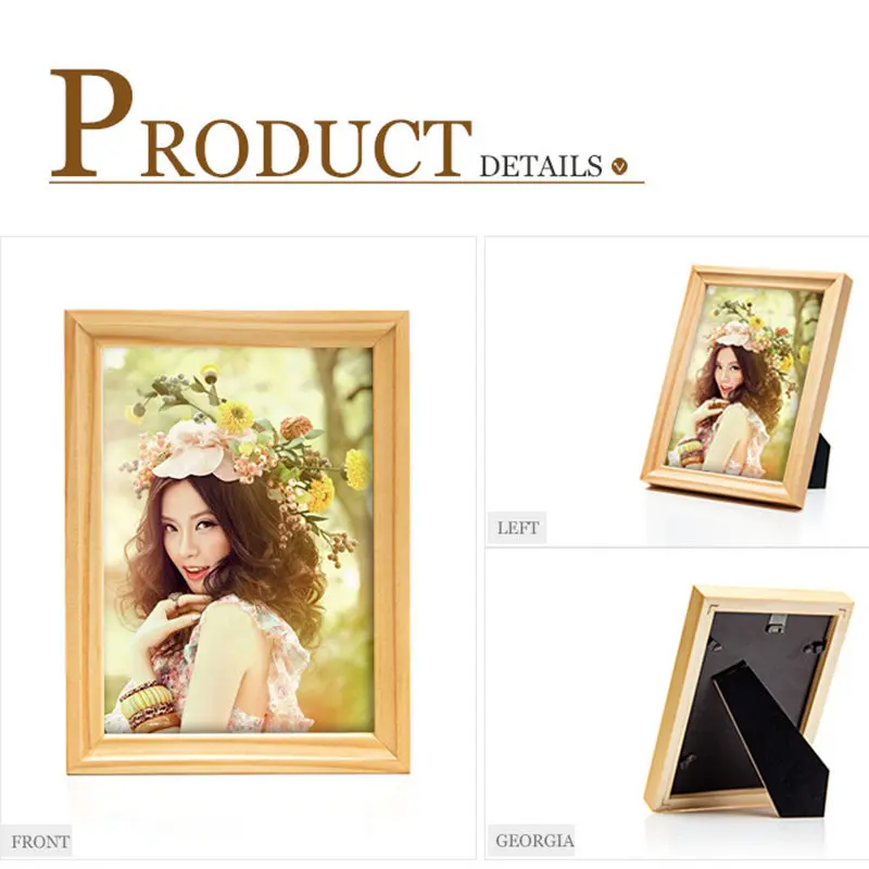 Painting Frame Wood Frame for Canvas Oil Painting Picture Rectangle Wooden Assembly Picture Frame - Цвет: A
