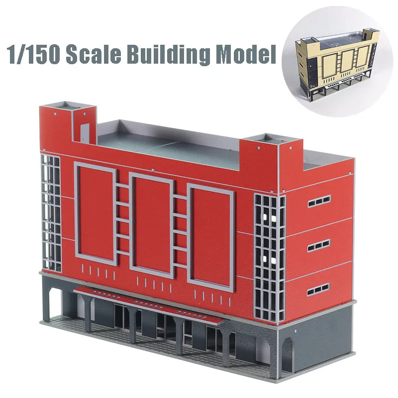 

DIY 1/150 New Shopping Mall Cinema Modern Architecture Model Sand Table Plastic Assembly Model Building Kits Train Model N Scale