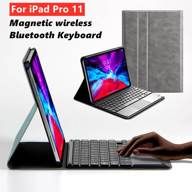 Умный чехол для iPad Pro 11 2020 2018 A2228 A2068 A2230 Планшет тонкий Bluetooth клавиатура apple