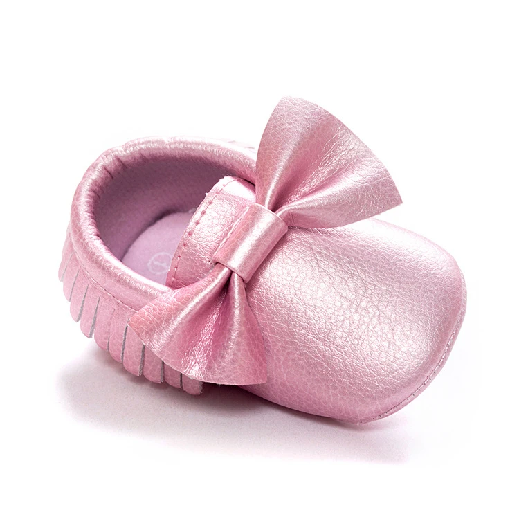 Matte Pink Новинка; детская обувь; популярная обувь из искусственной замши; обувь для малышей; мокасины для новорожденных мальчиков и девочек; мягкая нескользящая обувь с бахромой; обувь для малышей - Цвет: Matte Pink
