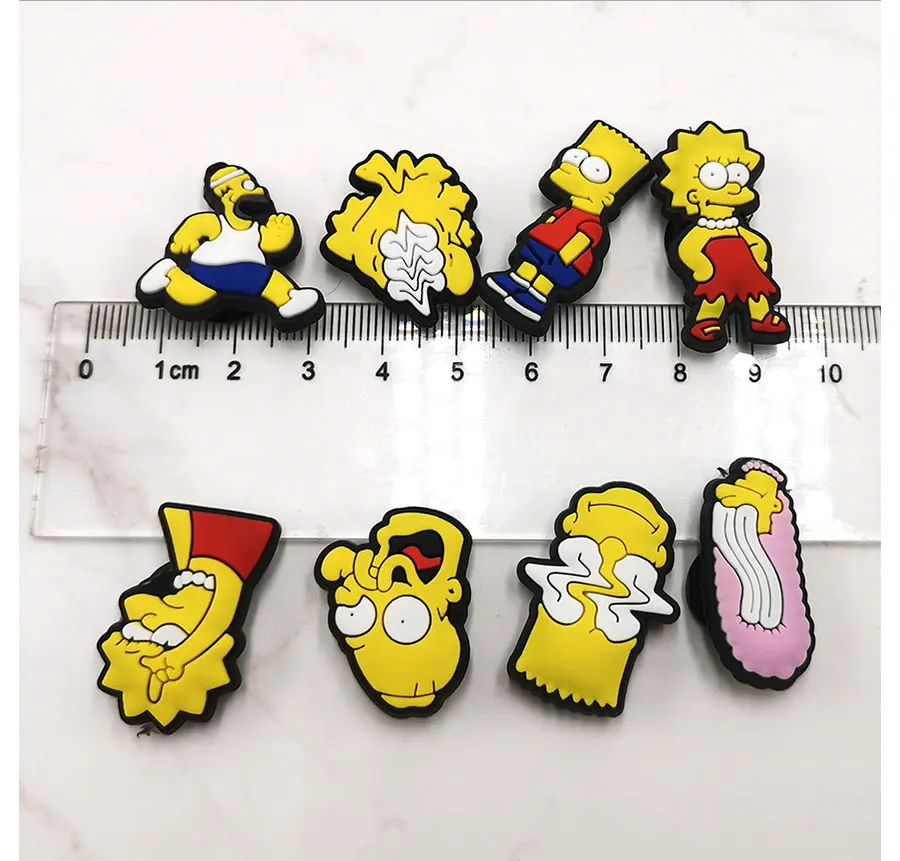 1Pcs Shoe Charms Classic Animated Characters Sandals Accessories Garden Shoe Buckle Decorations For croc jibz Kids Party Gift