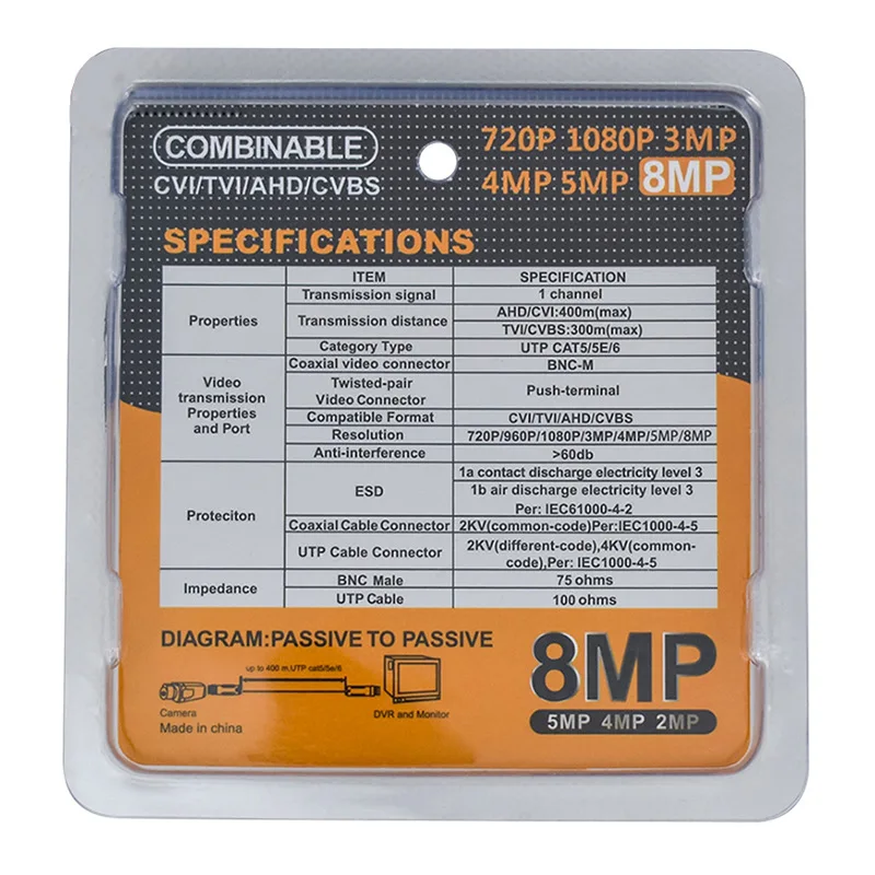 Рисунок 6 - CCTV BNC пассивный видео балун