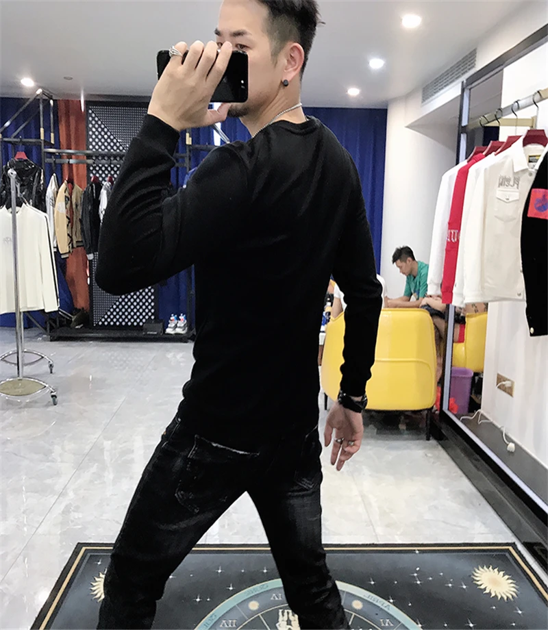 Осенняя Роскошная Толстовка С Рисунком Тигра, верхняя одежда, тонкая мужская толстовка из хлопка, лучшее качество