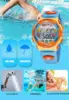 OHSEN Kids Sport Watches 50M Waterproof Red Cartoon Digital Wristwatch Stopwatch Electronic LED Children Watch For Boys Girls 5