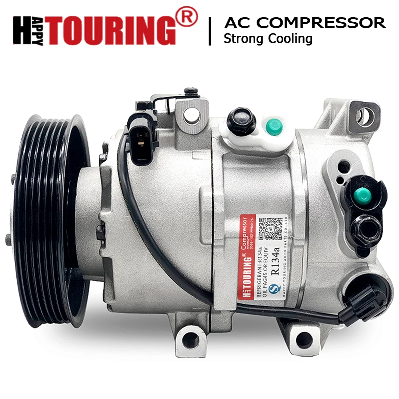 

DVE12 Air Conditioning AC Compressor for Rio Rio5 Soul Hyundai ACCENT 2011 2012 2013 2014 2015 2016 2017 1e39e-14100 1e39e14100