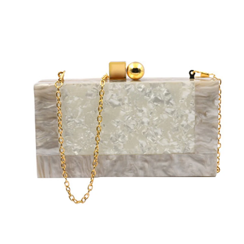 

Women Acrylic Clutches Evening Bag Marble Texture Purse Handbag for Wedding Cocktail Party Prom Best Sale-WT
