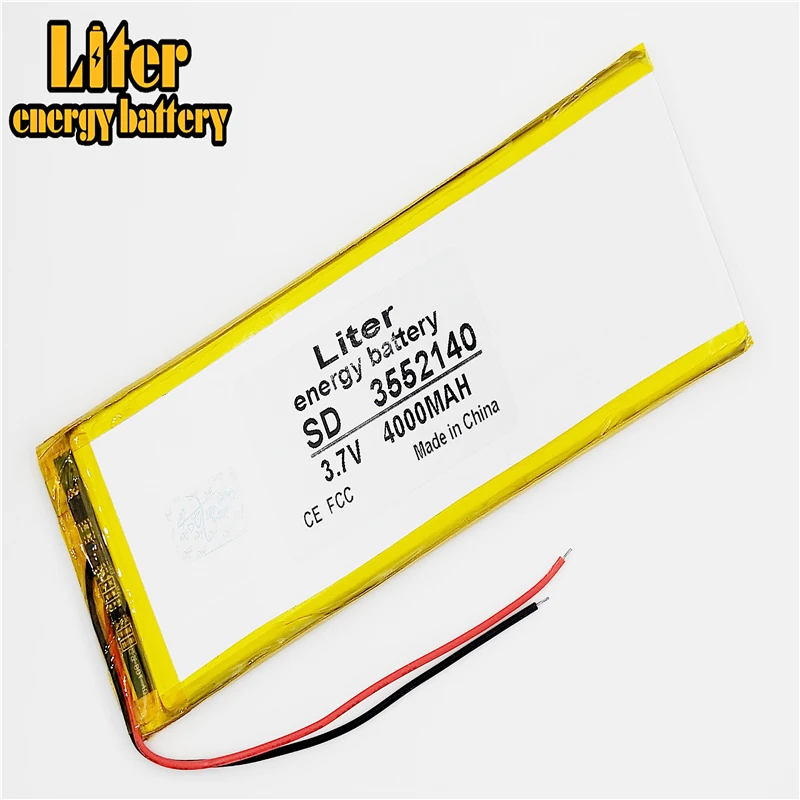 3552140 3550140 4000Mah 3 7 V литий полимерный Батарея Перезаряжаемые аккумулятор планшетных