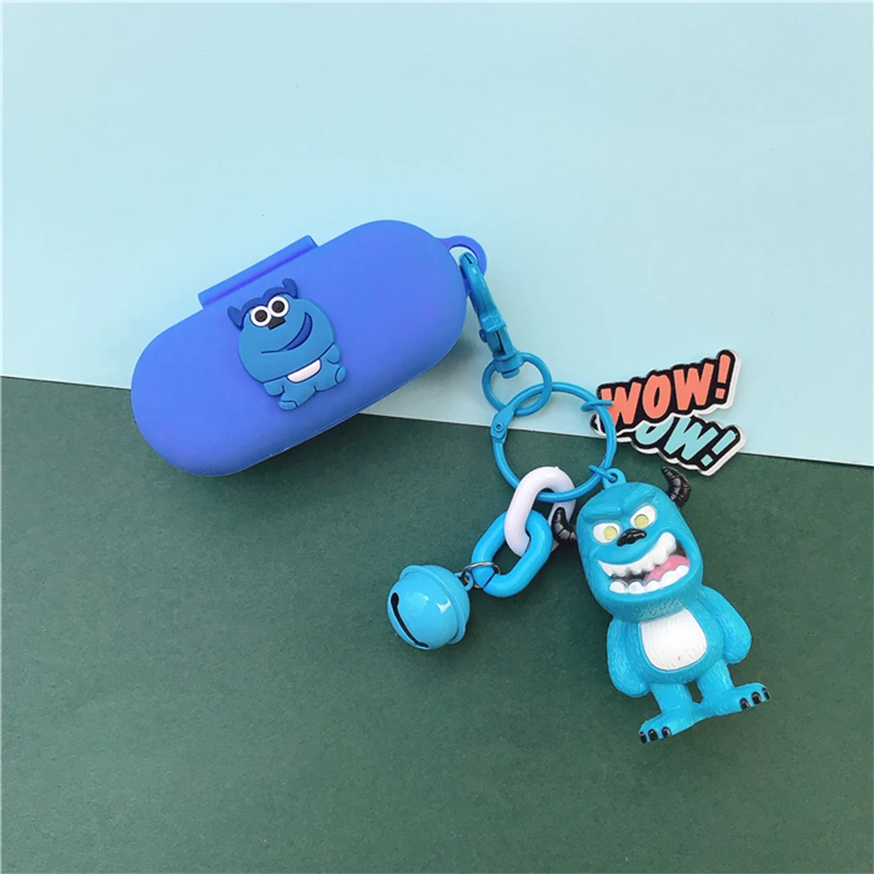 Классный 3D силиконовый чехол для huawei FreeBuds для Honor Flypods Lite Молодежная версия наушники защитная крышка Декор кукольный брелок подарки - Цвет: A