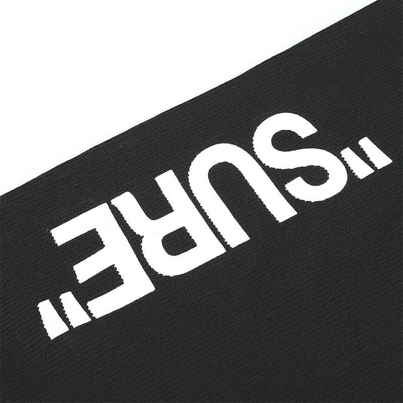 Женская облегающая юбка Goth черная с высокой талией и буквенным принтом до колена