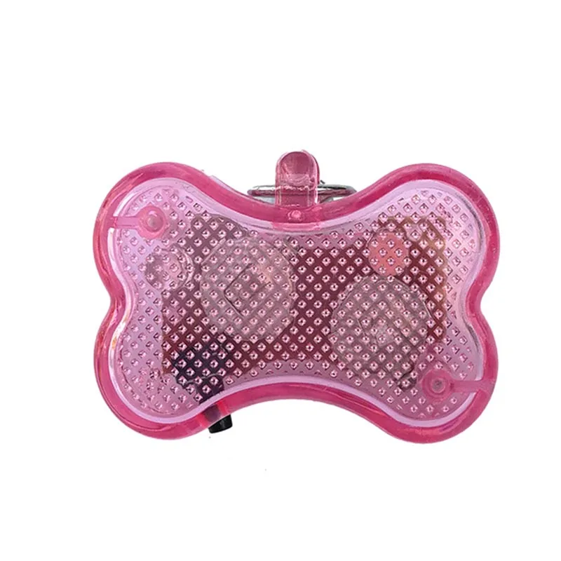 Pink Светодиодный ошейник для собак, кошек, безопасный ошейник для домашних животных, подвесной светильник, ожерелье для маленьких и средних домашних животных, Ночной светильник, ошейник, прочный ошейник - Цвет: Pink