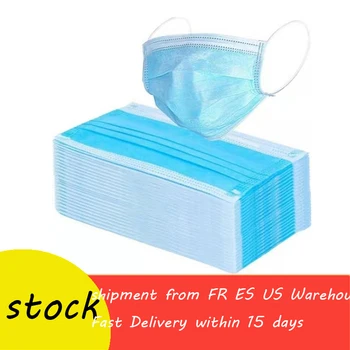 

Disposable Face Mouth Mask Anti-dust Fog 3-Ply Earloop Respirator Wholesale Outdoor Tools camping travel Disposable mask