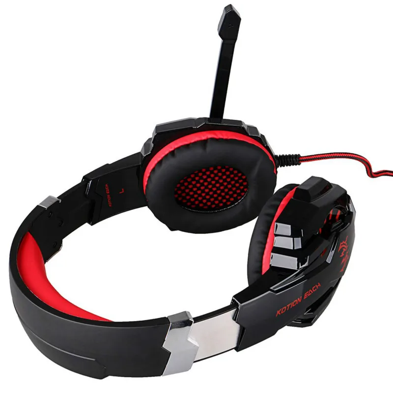 G9000 Gaming Headset Surround Sound Deep Bass Stereo Game Headphone with Microphone LED Light for PS4 Phone Laptop PC Gamer