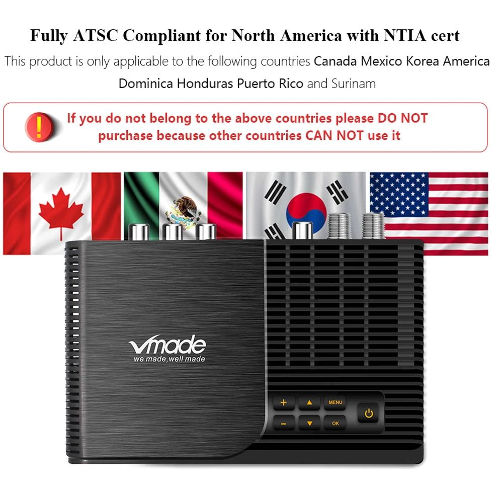 Горячая Распродажа atsc-t эфирный цифровой ТВ приемник atsc работа в США Канада Мексика Корея ТВ тюнер ATSC-T atsc t стандарт