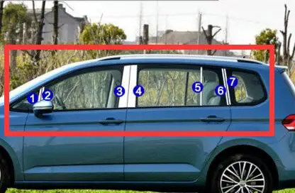 Для Volkswagen- touran L средства ухода за кожей литье специальное окошко украшения Аксессуары - Цвет: Лаванда