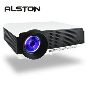 

ALSTON LED 86/86W LED Projector 4500Lumens Double HIFI speakers Optional Android6.0 WiFi Bluetooth Support 1080P Beamer