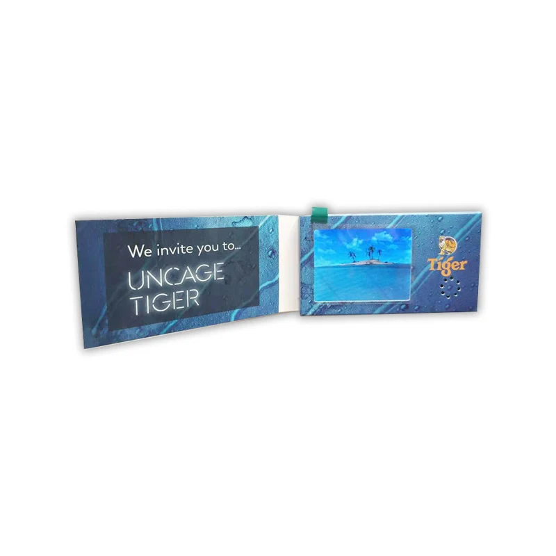 New Style 2.4 Inch Lcd Screen Printing Video Business brochure Digital Name Card Promotional | Электроника