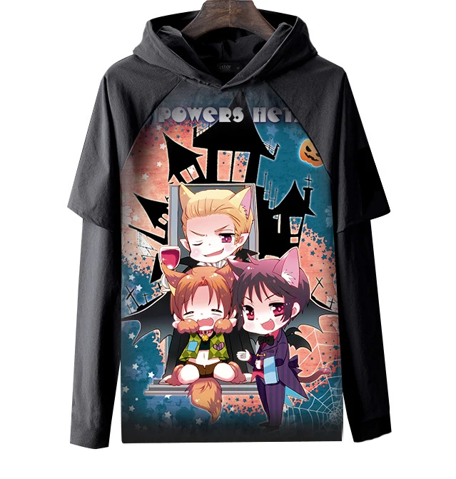 Axis Powers Hetalia Мужская толстовка Аниме Толстовка wo мужская Толстовка