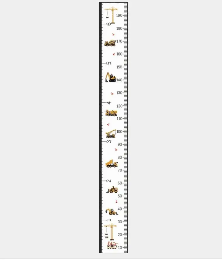 Линейка Для детей в скандинавском стиле, линейка для роста детей, Таблица размеров для измерения роста, линейка для детской комнаты, украшение для дома, художественное украшение - Цвет: G