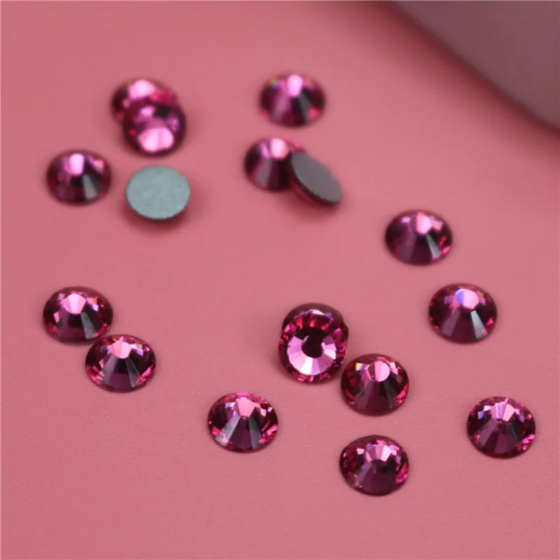 

Rose red rhinestone for Nail Art Flatback Non Hotfix Glue on Nail Art Rhinestones,Boutique and Top grade