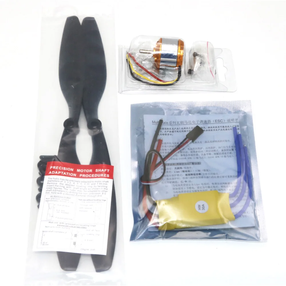 6 компл./лот A2212 1000KV 2200KV A2208 бесщеточный мотор с внешним ротором + 30A ESC 1045 пропеллер