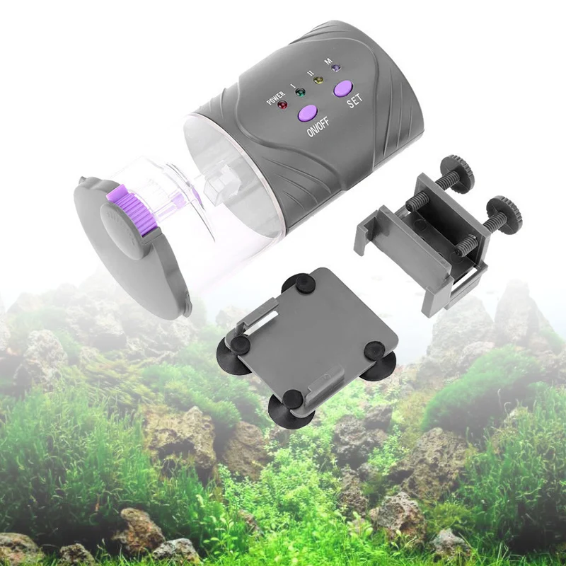 Регулируемый кормушка для рыб таймер аквариума пруд еда Пластиковые домашние