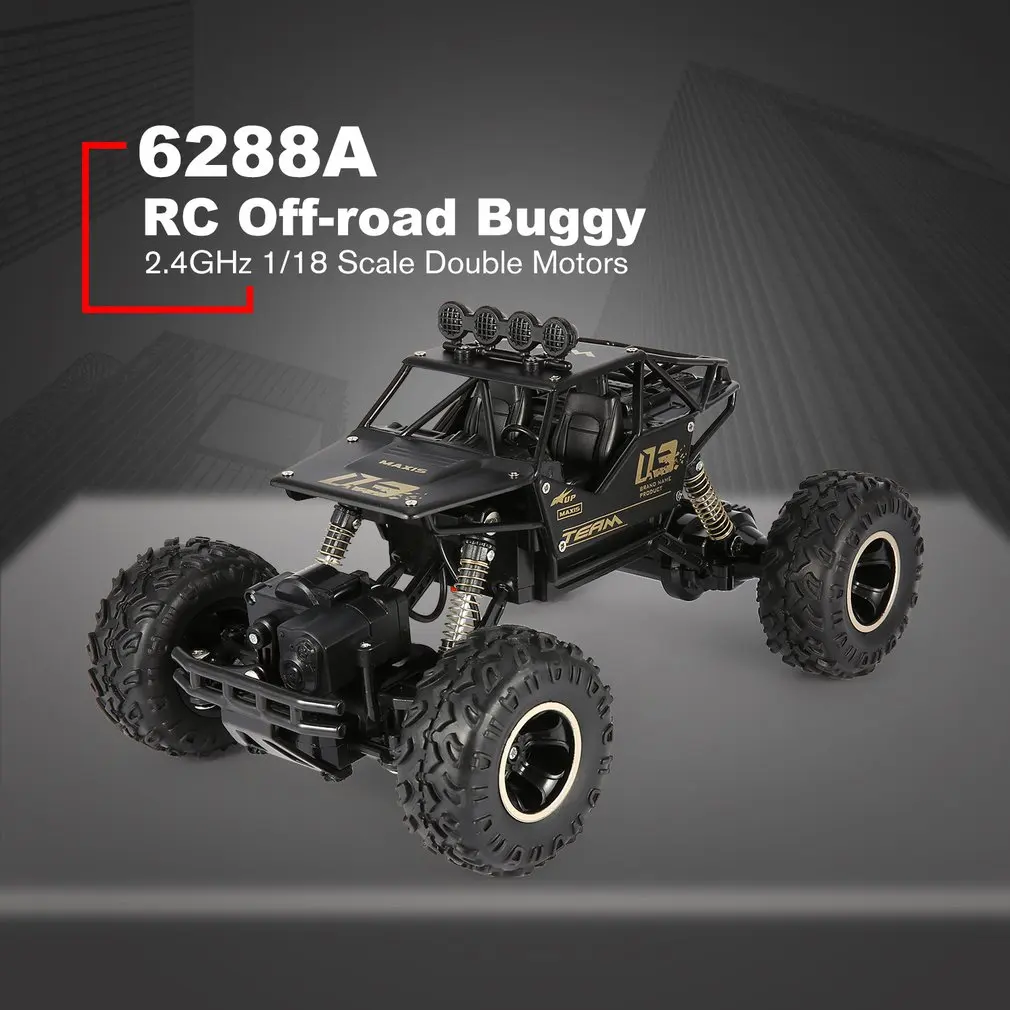 1/16 2,4 GHz сплав корпус Rock Crawler 4WD двойные двигатели внедорожный Радиоуправляемый автомобиль пульт дистанционного управления багги Bigfoot скалолазание автомобиль игрушки