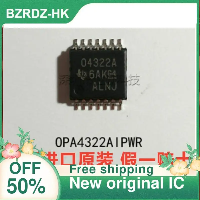 

5PCS OPA4322AIPWR 04322A O4322A TSSOP14 New original IC