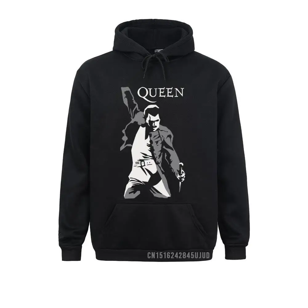 2021 Bohemian Rapsody Freddie Mercury Hoodie Costume Felpe Vintage Per Uomo Top Tee Stile Manica Lunga Plus Size