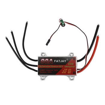

100M Underwater IPX8 24V 90A Waterproof Brushless 2-Way ESC All Aluminum Alloy for Structure ROV Submarine Thruster