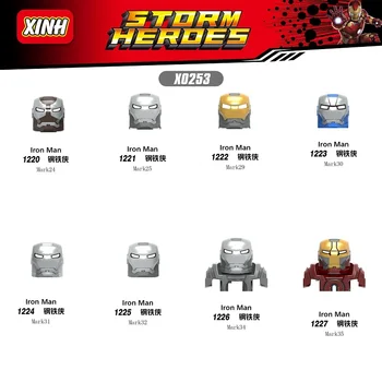 

X0253 Avenger 4 Super heroes Iron Man Building Block Mini action figures accessories parts Action figure for children baby gifts