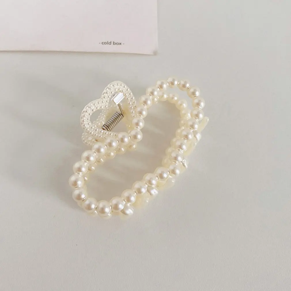 head scarf bandana 2020 New Simulated Pearl Hair Claw Clamp Metal Geometric Hair Clips Korean Girls Jewelry Fashion Hair Pins designer hair clips