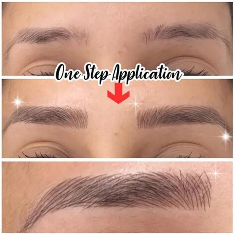 4D Eyebrows Sticker Water Transfer Hair-like Eye Brow Tattoo Stickers Long Lasting False Eyebrow Enhancers Eye Brow Cosmetics