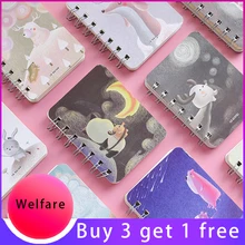 

Portable A7 Cute Mini Loose Leaf Notepad Notebook Diary Lined Notebooks Kawaii Student Notepad Planner School Office Supplies