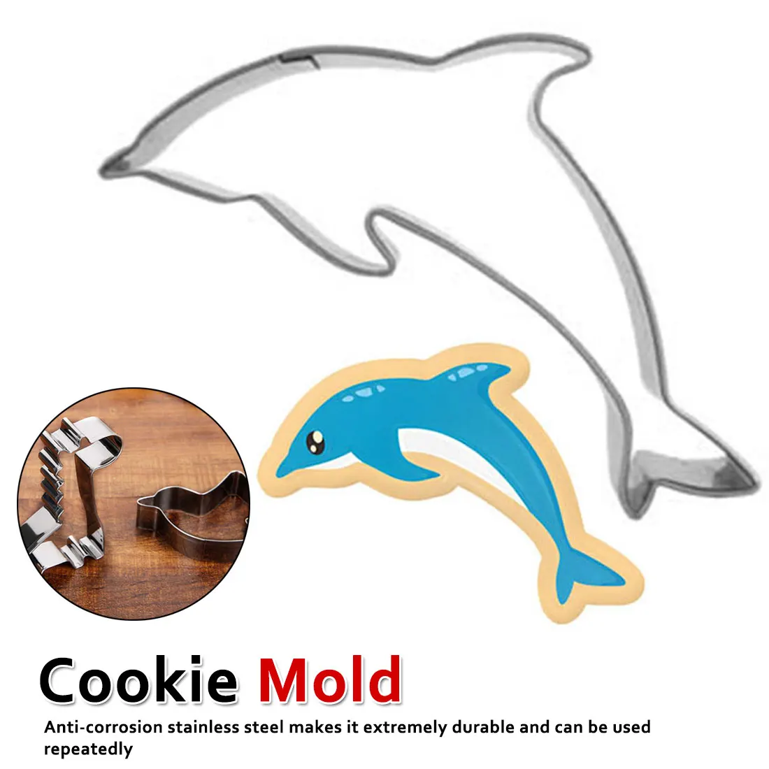 

Children's Day Marine Life Cookie Cutter Stainless Steel Fondant Cutter Baking Cookie Mold Biscuit Mould Biscuit Printing Tools