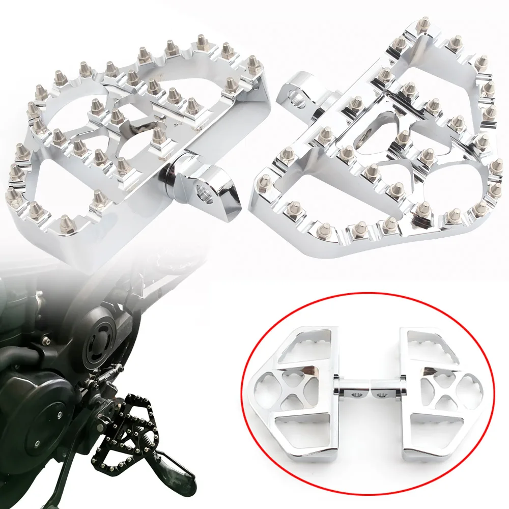 

Мотоциклетные ножки Chrome MX для внедорожника, широкие напольные подножки для Harley Sportster XL 1200 883 Dyna FXDF Softail