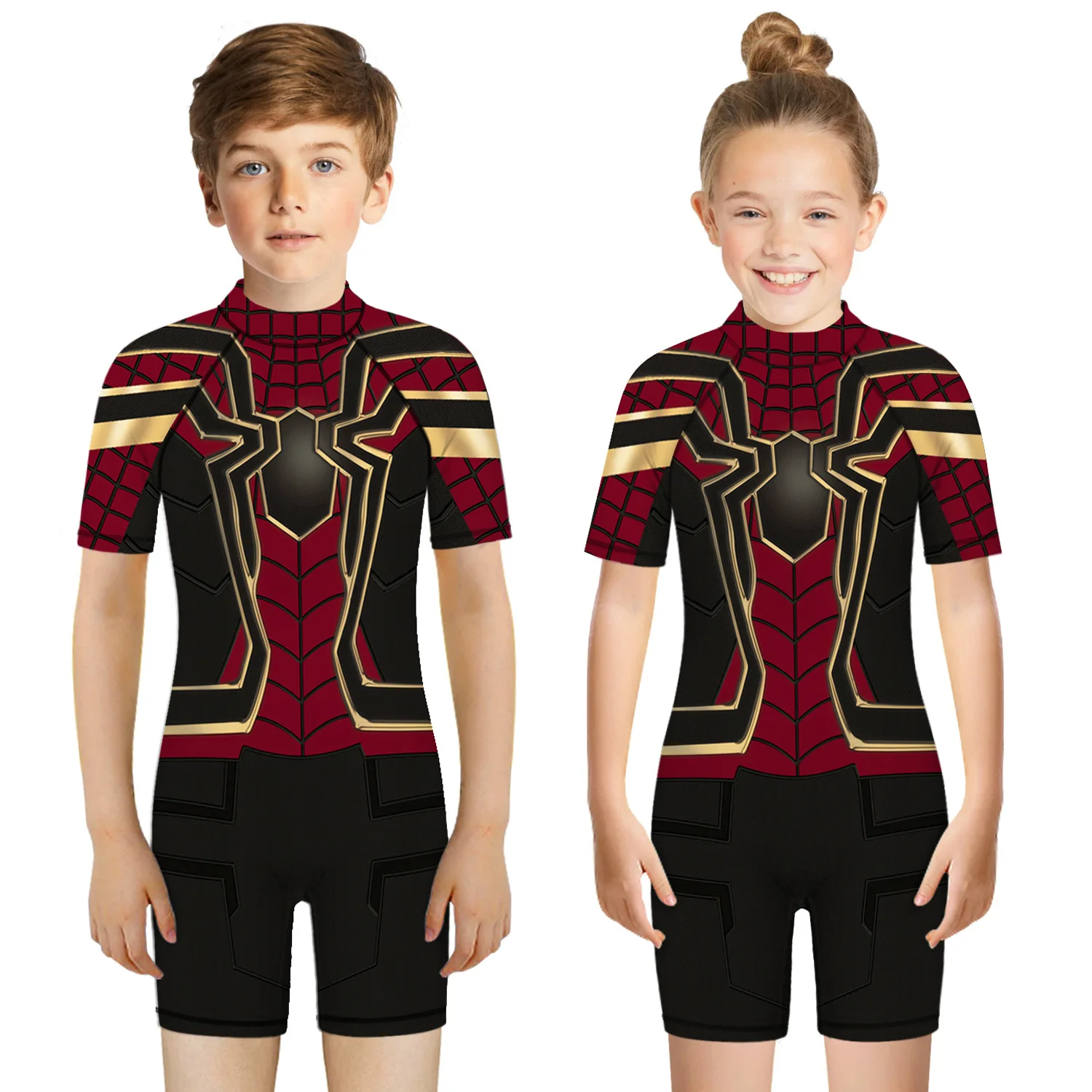 One Piece Swimsuit Children Swimsuit Children Swimsuits Children Swimsuit Spider Hero Print Cool Playsuit Swimwear Beach Bathing Suit One Pieces Swim Wear Boys Girls