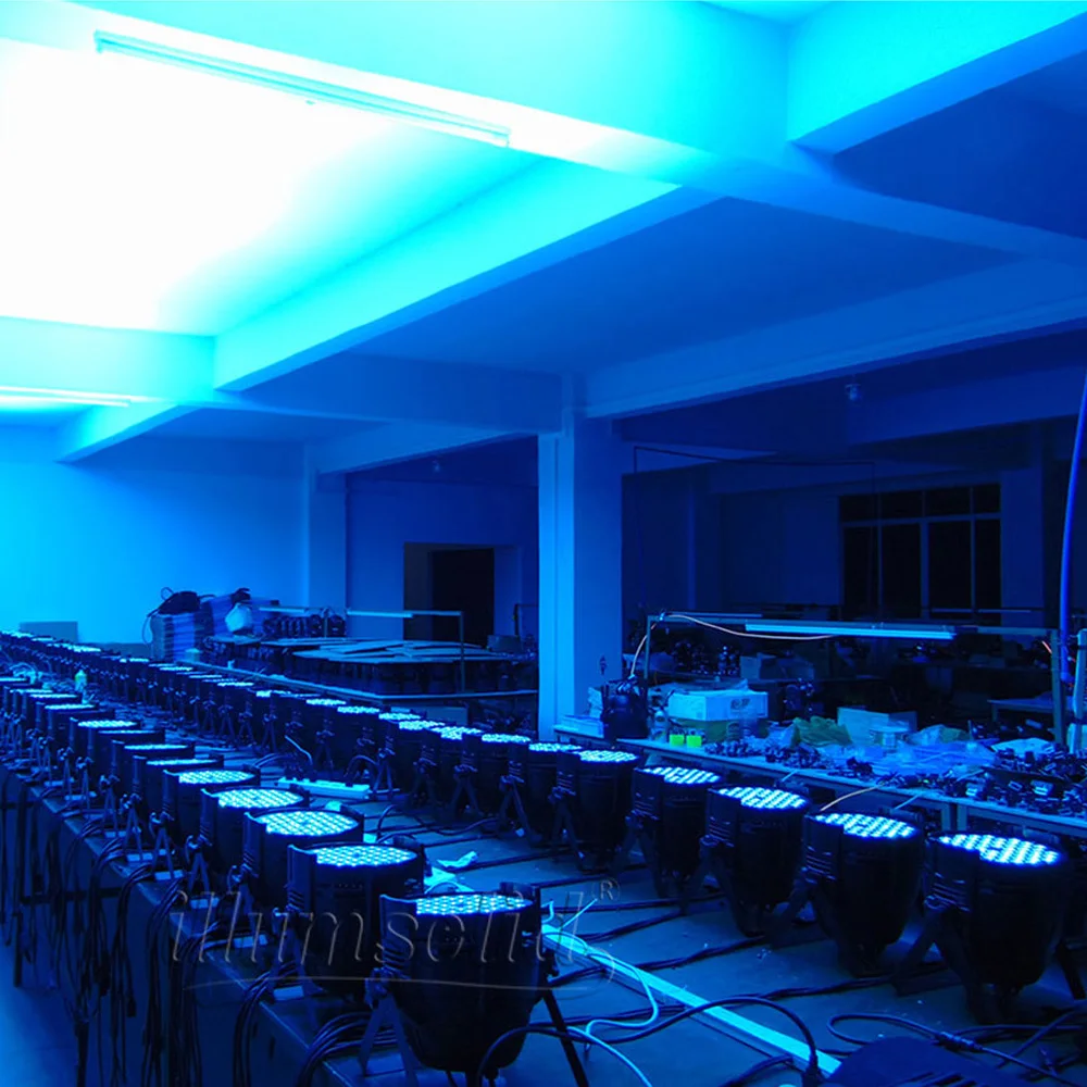 2 шт. алюминиевый 54*3 Вт RGBW Led Par Светильник 54x3 RGB 3in1 DMX сценический светильник 18x15