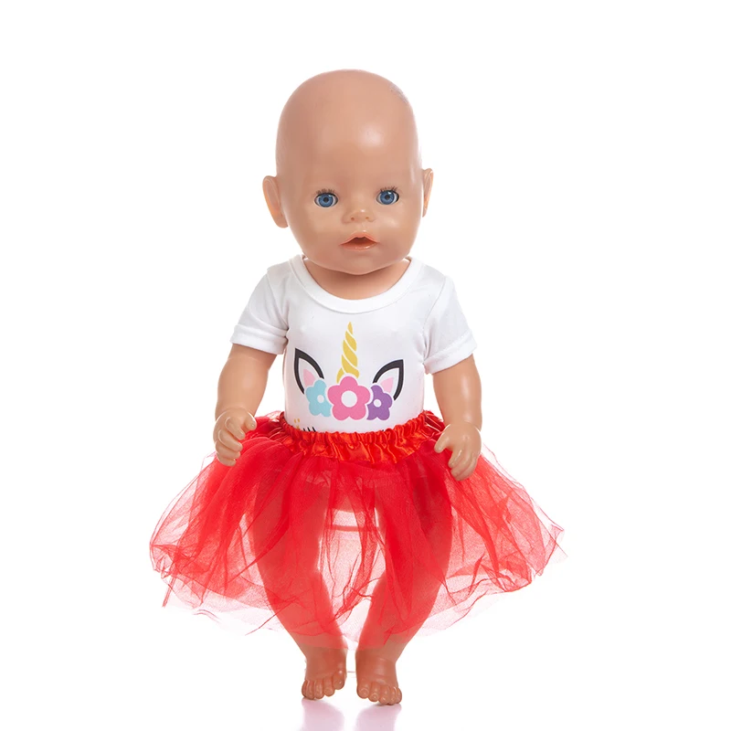 Born New Baby Doll Одежда Подходит для 18 дюймов 40-43 см красный, синий и зеленый Русалка Кукла Одежда Аксессуары для ребенка подарок на день рождения