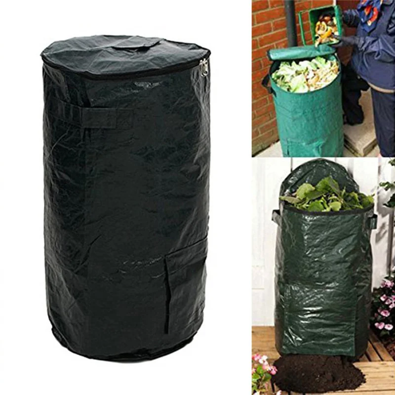 2 размера органические отходы сад кухня компост окружающей среды PE мешок ткань Плантатор Кухня Еда отходов раковина компост органический мешок