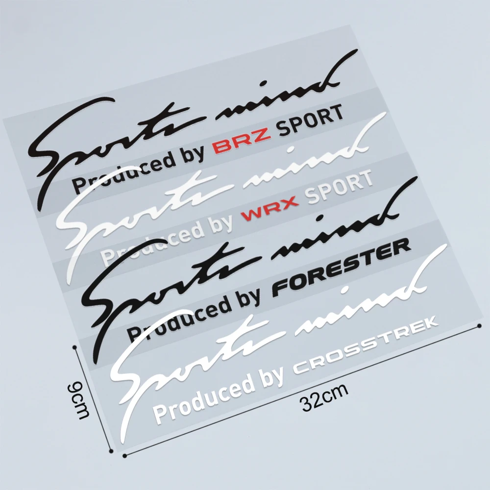 For Subaru Levorg XV Crosstrek Outback Ascent BRZ Exiga Forester Legacy Tribeca WRX Car Lamp Eyebrow Decor Stickers and Decals