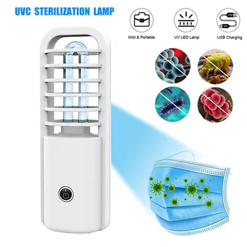 

Portable USB Rechargeable UV Sterilizer Light 3W UVC Sanitizer Ozone Ultraviolet Germicidal Lamp Lighting sanitizer For Car Home