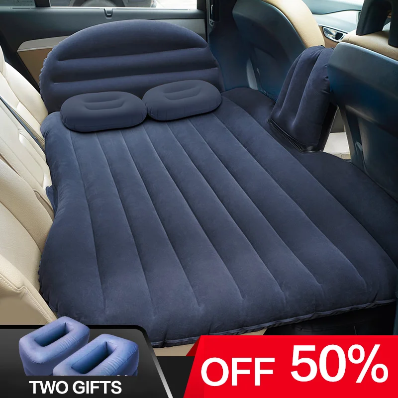 Car SUV Air Mattress Camping Bed with Pillow Inflatable with Pump for Rest Sleep Travel Camping