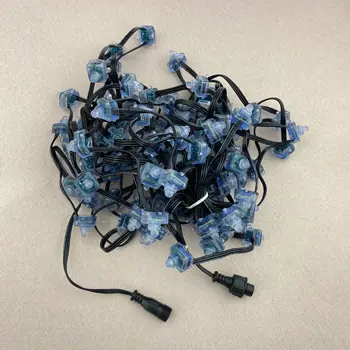 

100nodes square 18AWG bLACK wire DC12V WS2811 LED pixel string,IP68 rated;epoxy resin filled;with 0.2m 13.5mm 3 core pigtail