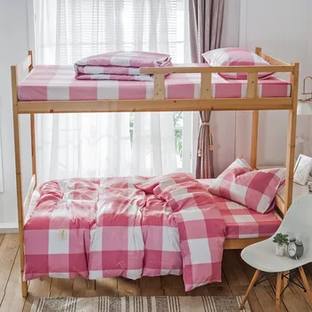 

Cotton Students Dormitory Single Person Three-piece Set Woven g