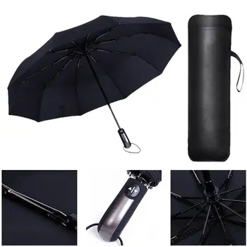 

Automatic Compact Umbrella Windproof Auto Umbrella 3 Fold Waterproof Men Women NEW SWWQ