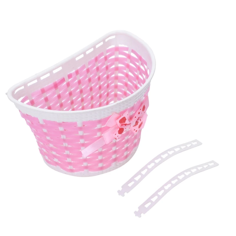 Flash Deal Children Bicycle Basket mit Bow On Belly Pink 7