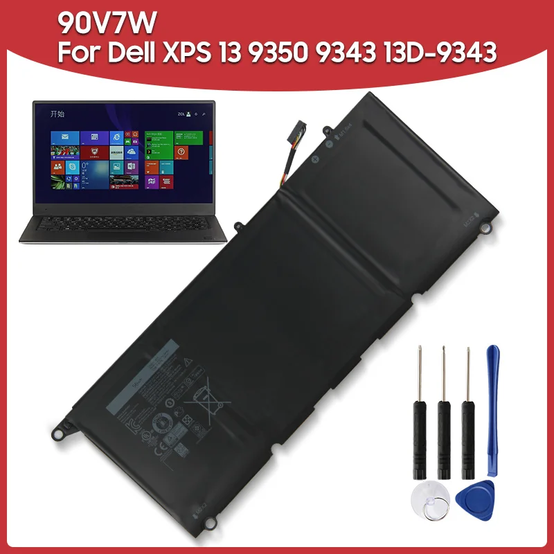 

Original Replacement Laptop Battery 56Wh 90V7W JD25G JHXPY DIN02 RWT1R For Dell XPS 13 9350 9343 13D-9343