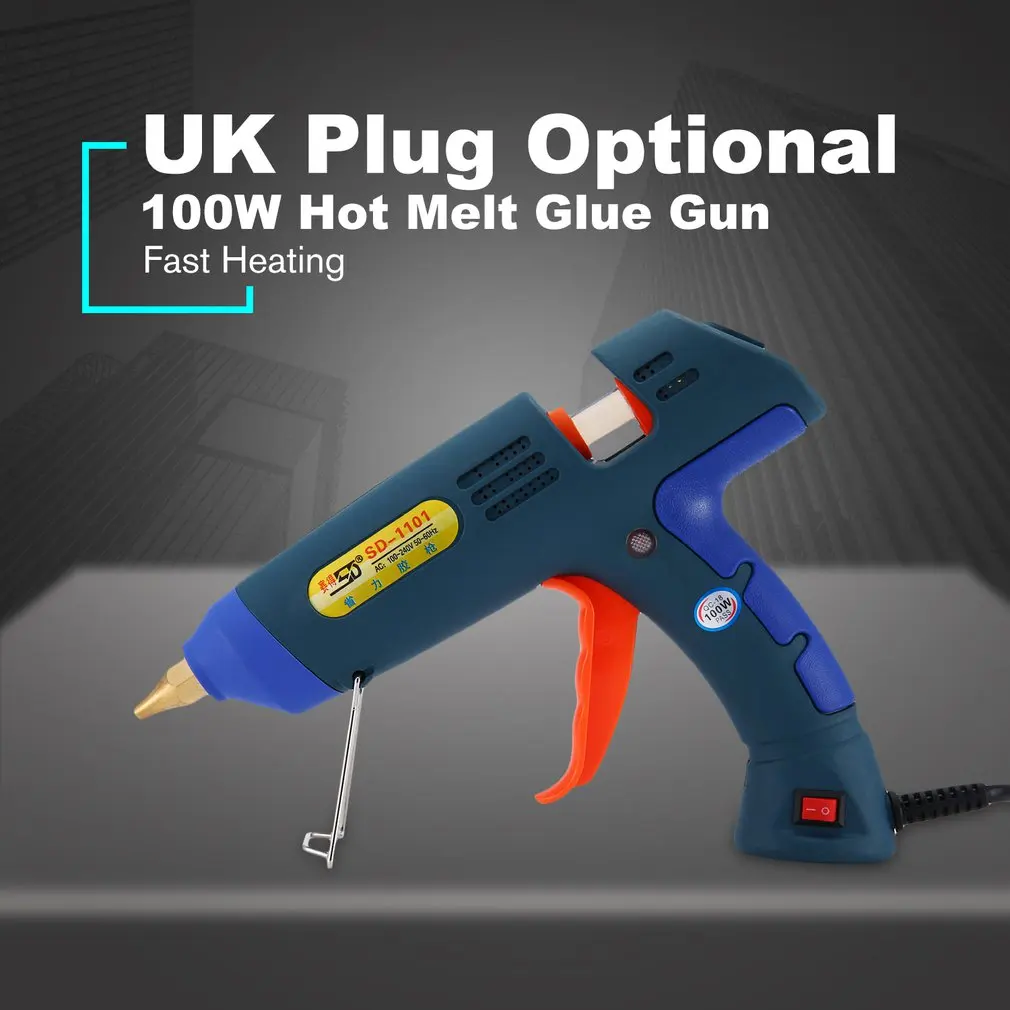 SD SD-1101 100 Вт термоплавкий клеевой пистолет тепловые Пистолеты для DIY игрушка для развития моторики Инструменты для ремонта электротермоклеевые пистолеты